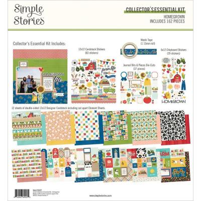 Simple Stories Homegrown Designpapier - Collector's Essential Kit